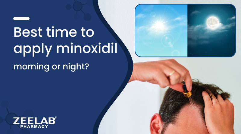 image of best time to apply minoxidil morning vs night
