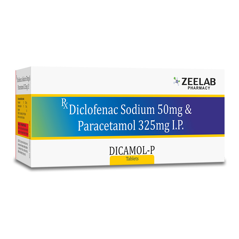 Dicamol P Pain Relieving Tablet | Fast Relief for Mild to Moderate Pain