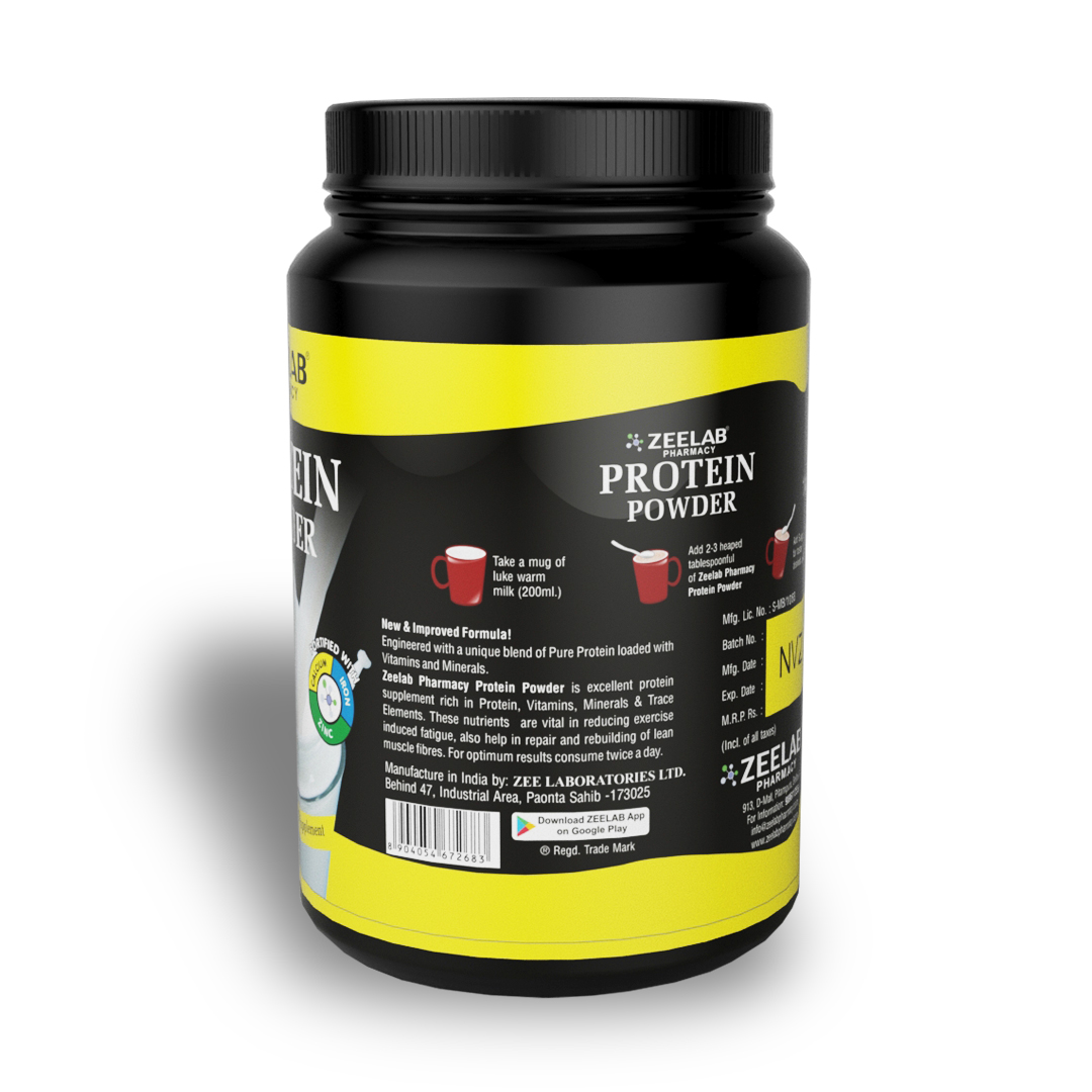 Zeelab Protein Powder Vanilla Flavour 500gm | For Immunity and Daily Energy