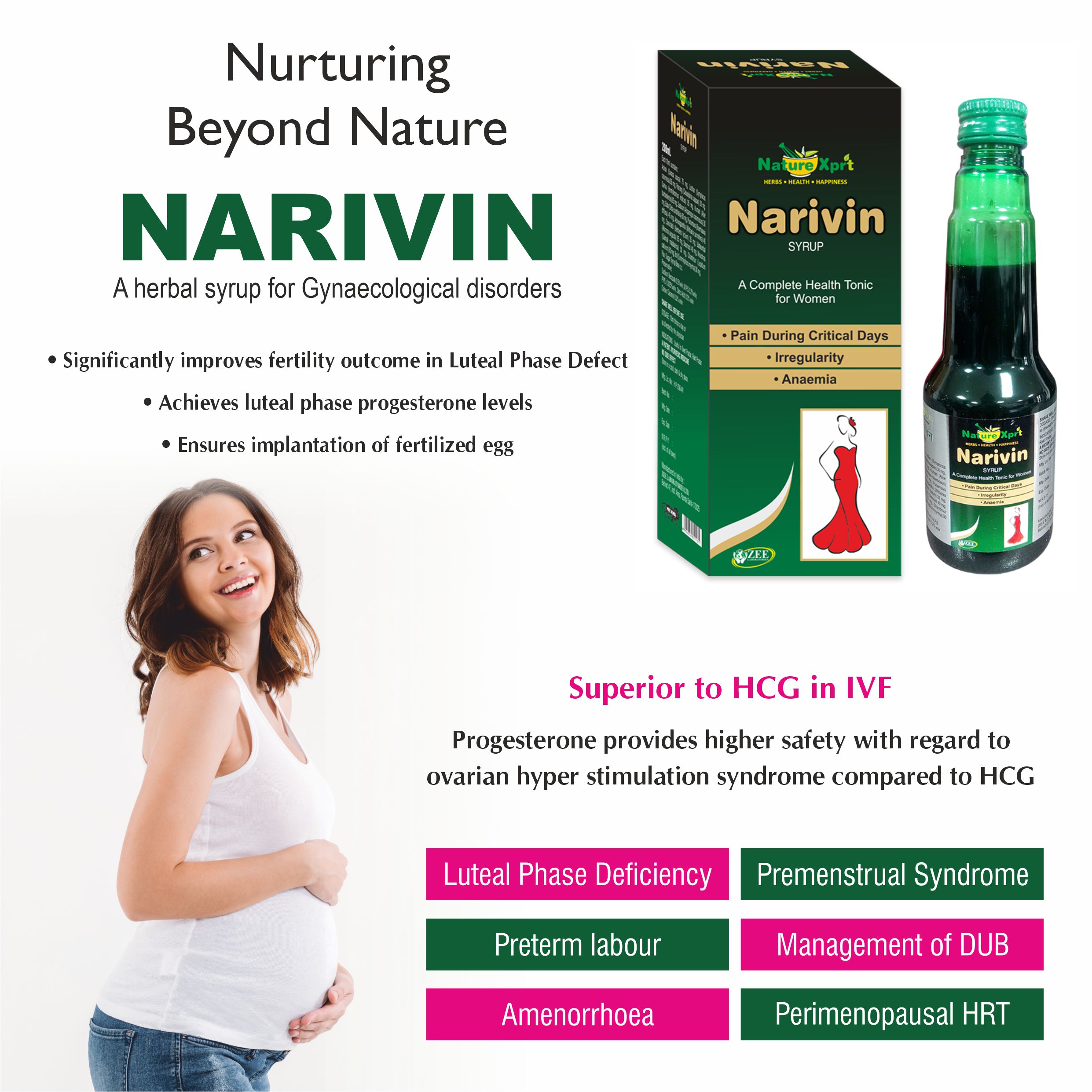 NatureXprt Narivin Syrup | Ayurvedic Women Tonic Syrup