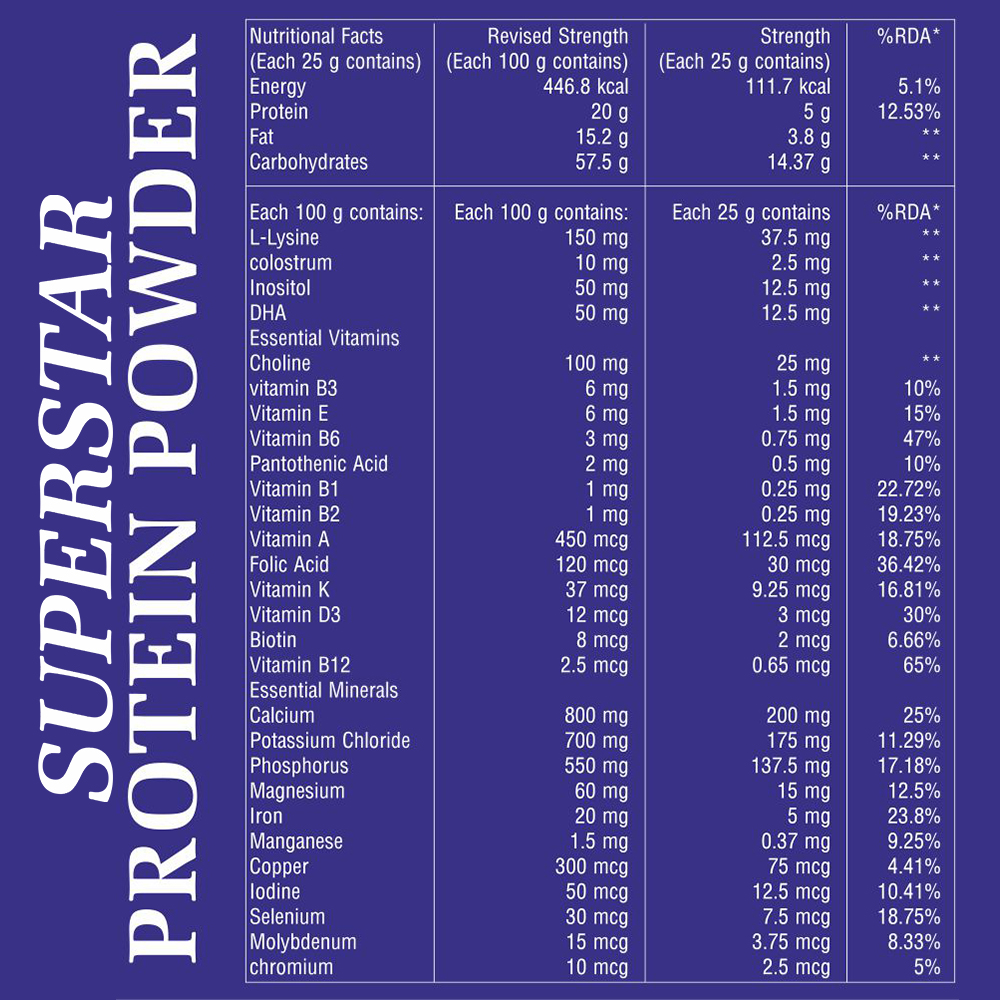 SuperStar Kids Nutrition Powder for Kids Growth