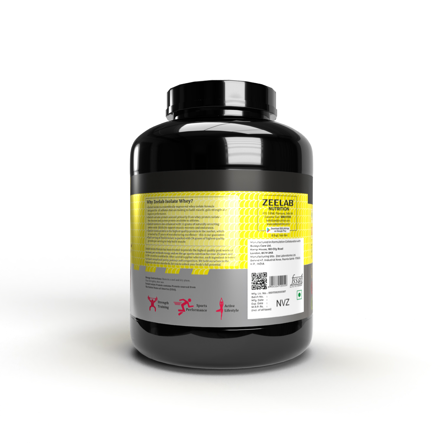 ZEELAB Whey Protein Isolate Powder Rich Chocolate 2kg