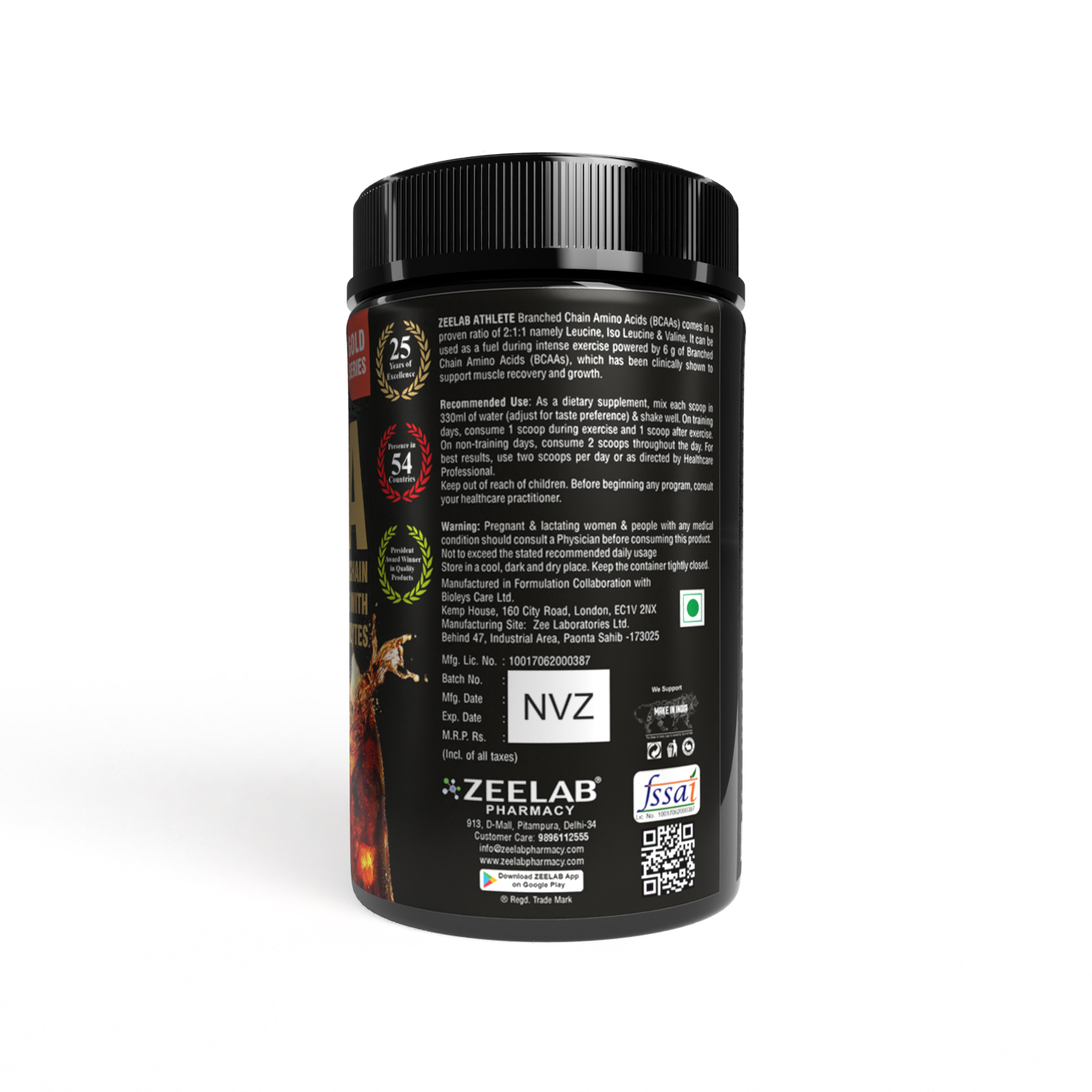 ZEELAB BCAA Cola Flavour