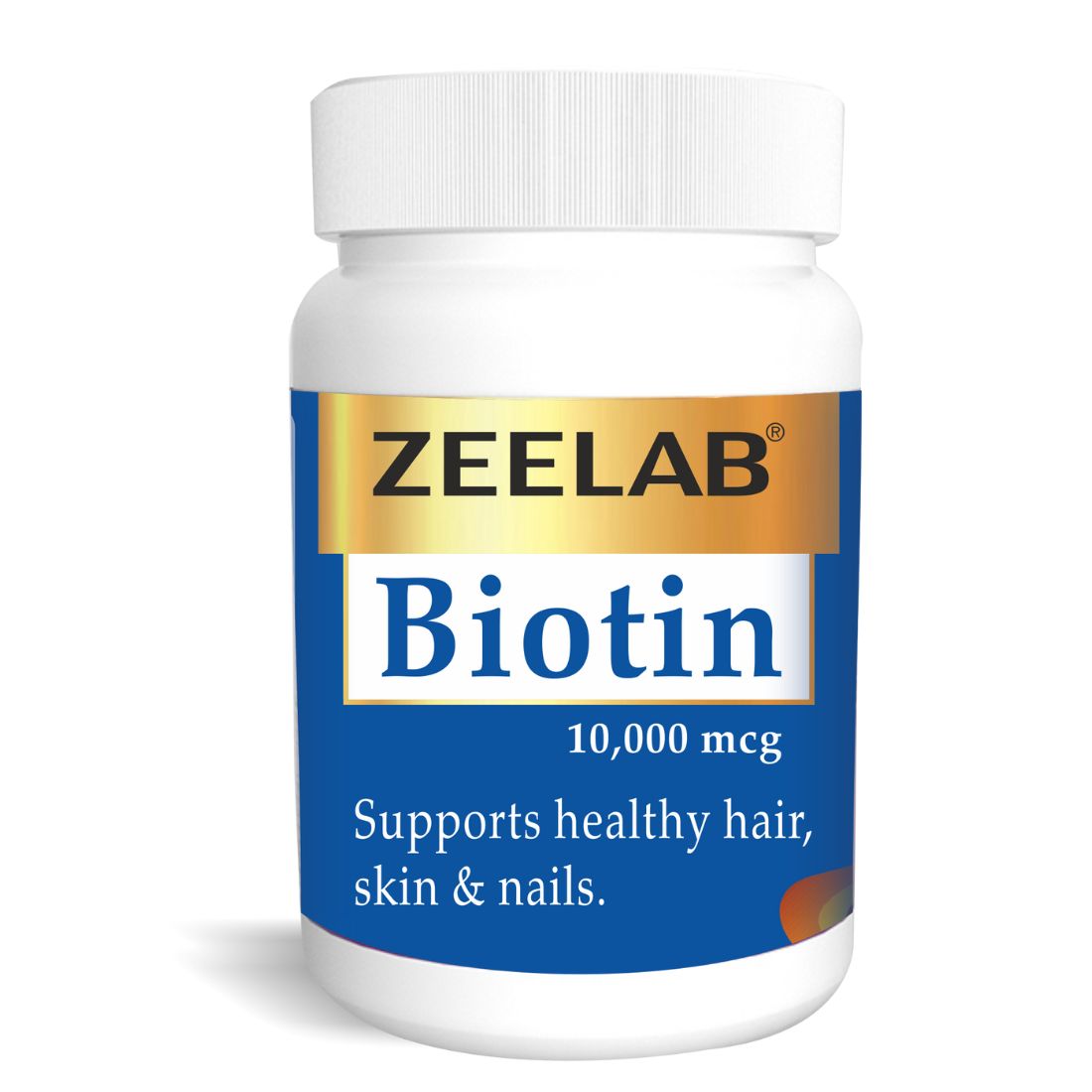 Zeelab Biotin 60 Tablet | Supplement for Hair, Skin & Nail Health