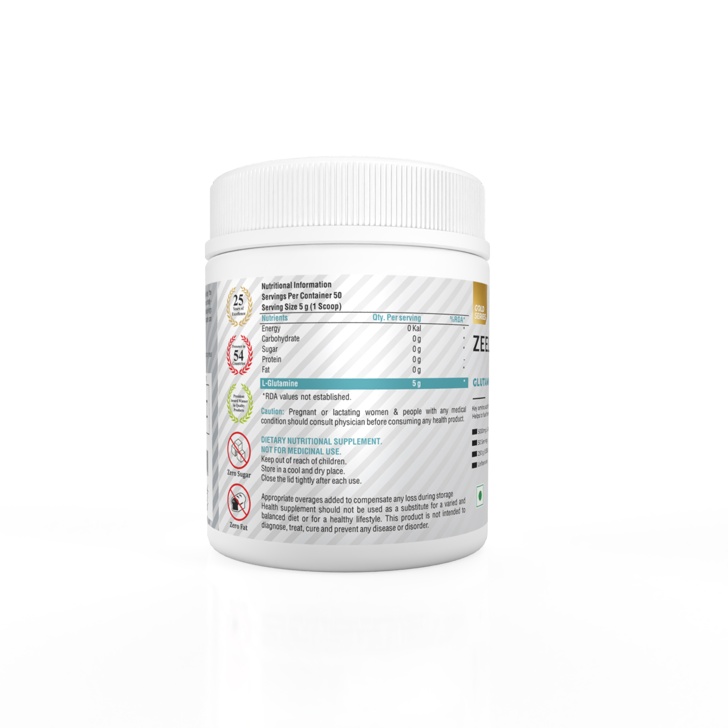 Zeelab L-Glutamine Powder 250 gm