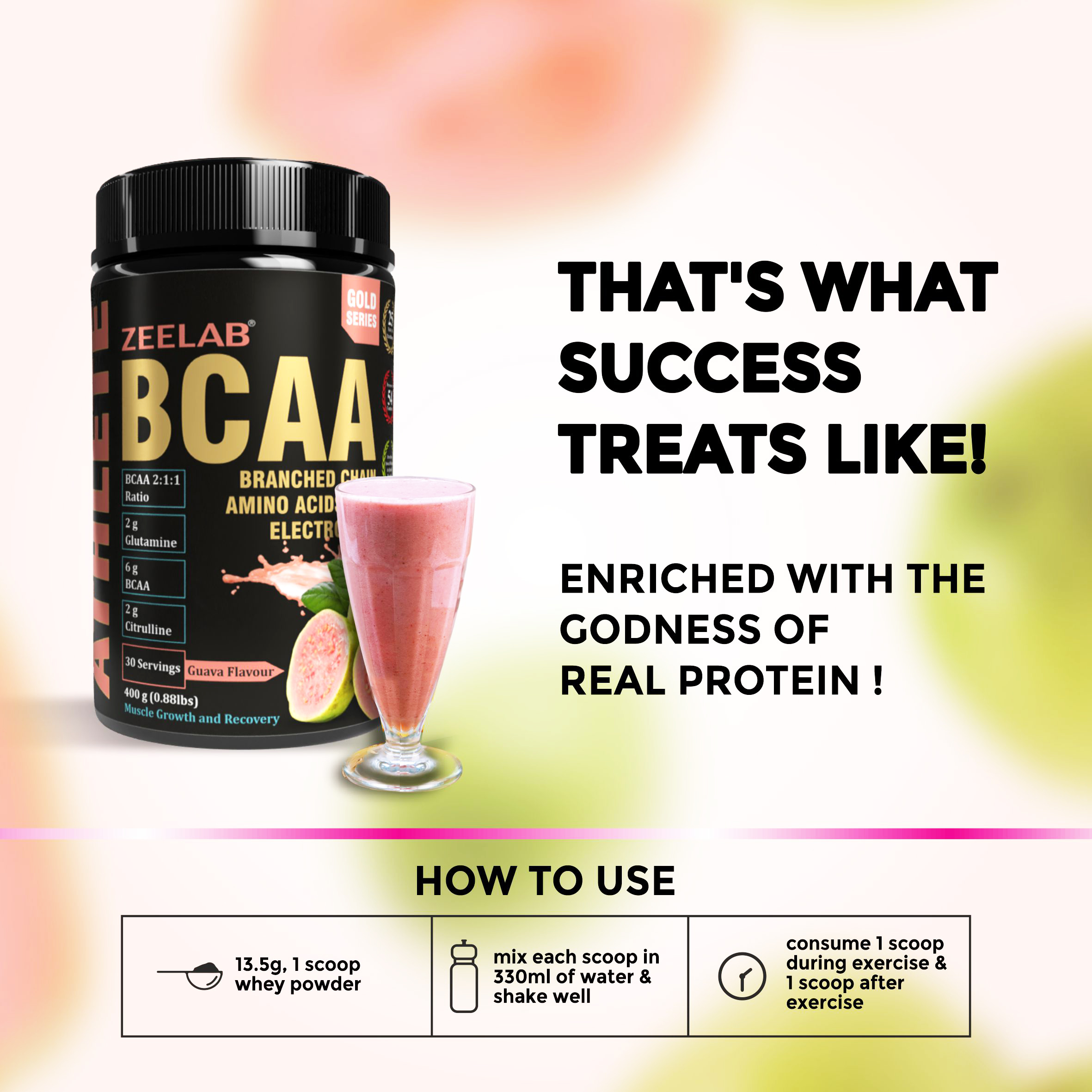 ZEELAB BCAA Guava Flavour