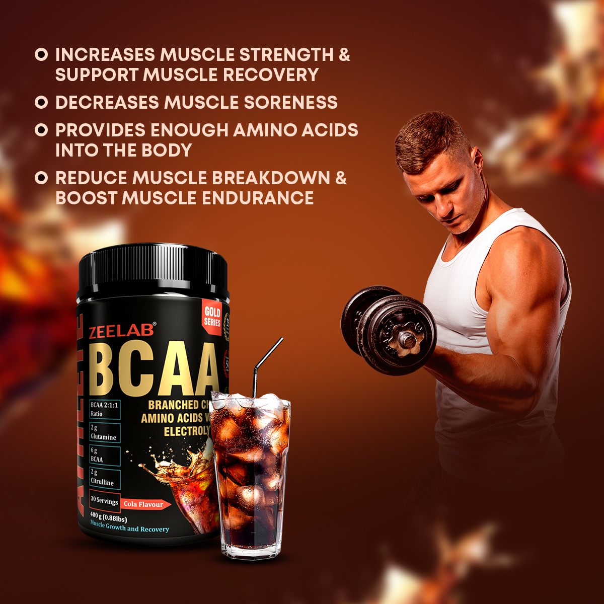 ZEELAB BCAA Cola Flavour