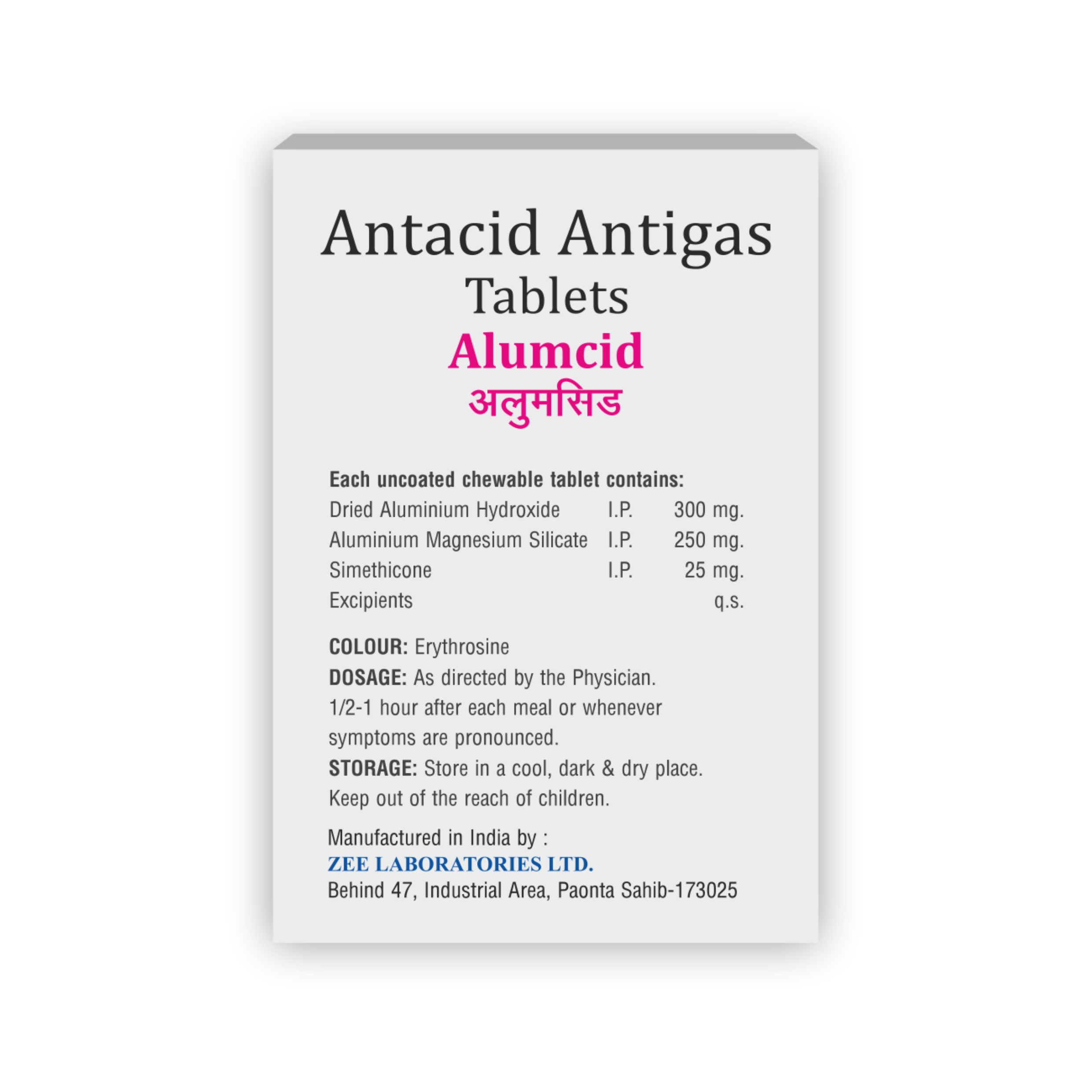 Alumcid Antacid Antigas Tablet