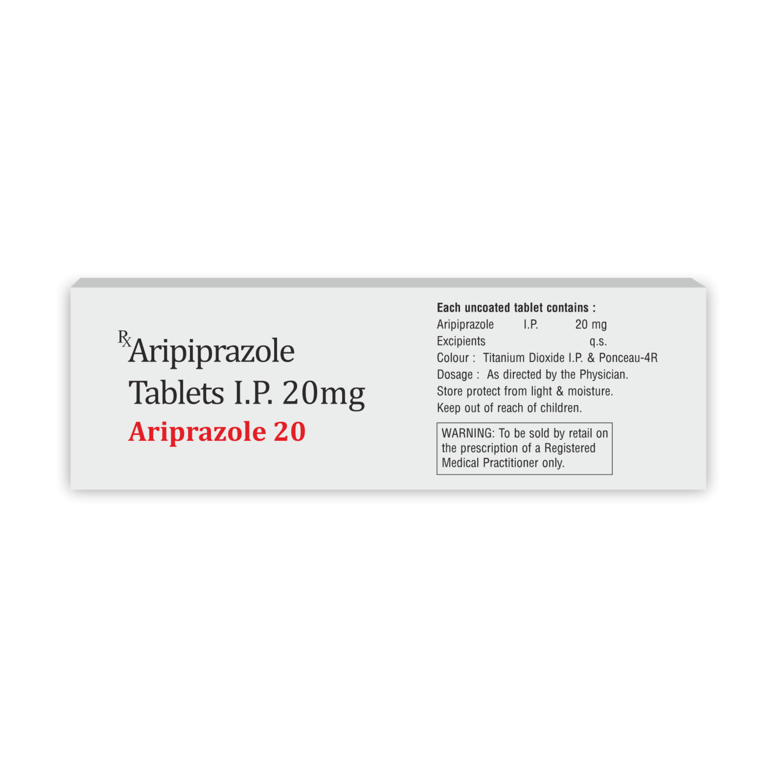 Ariprazole 20 Antipsychotic Tablet