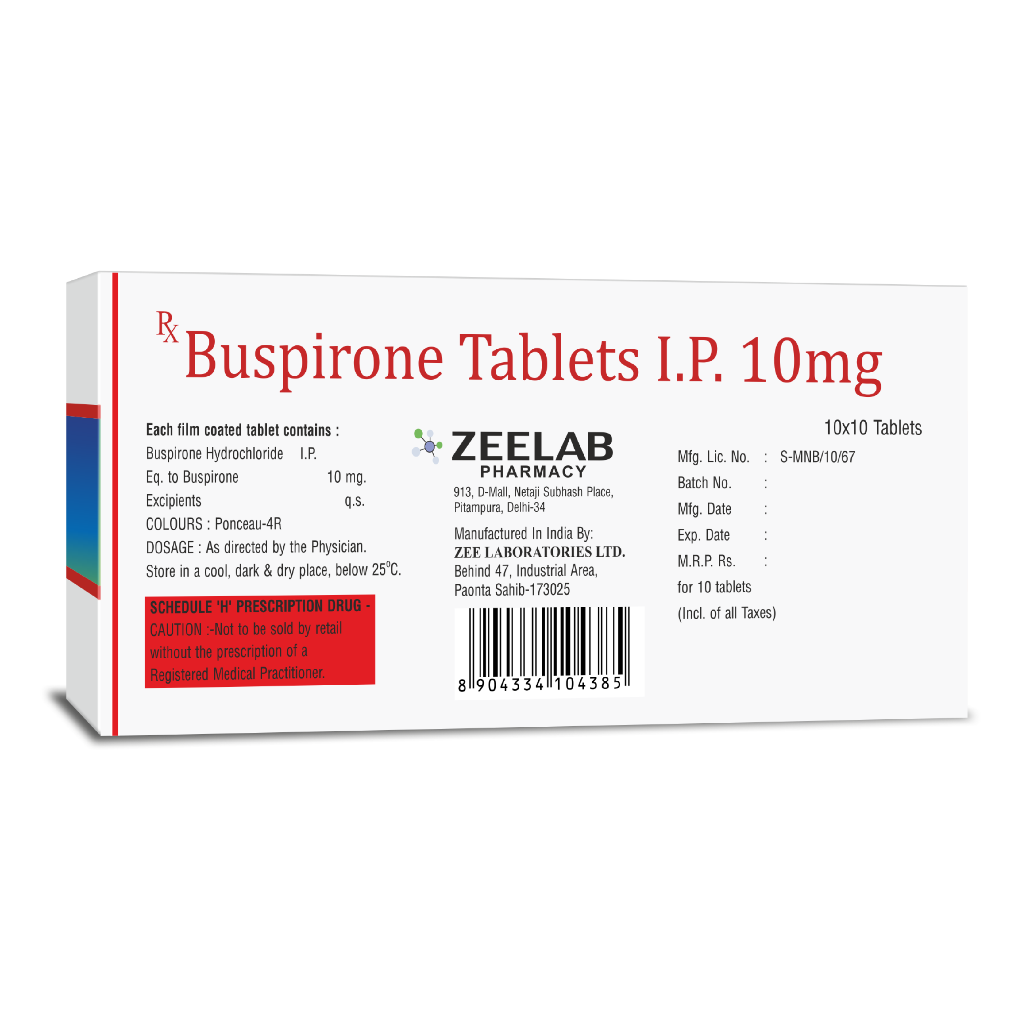 Busiprox 10 Anxiety Disorder Tablet