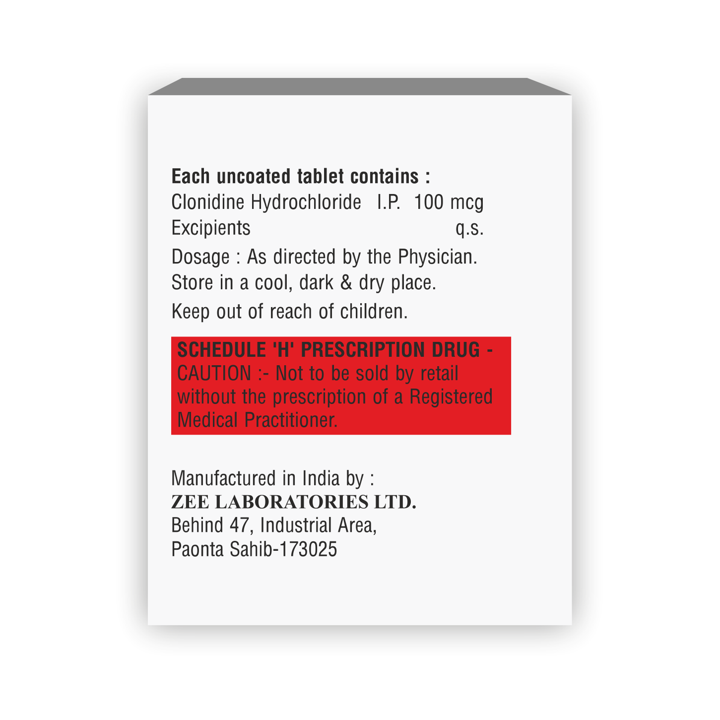 Clozipres 100mcg Tablet