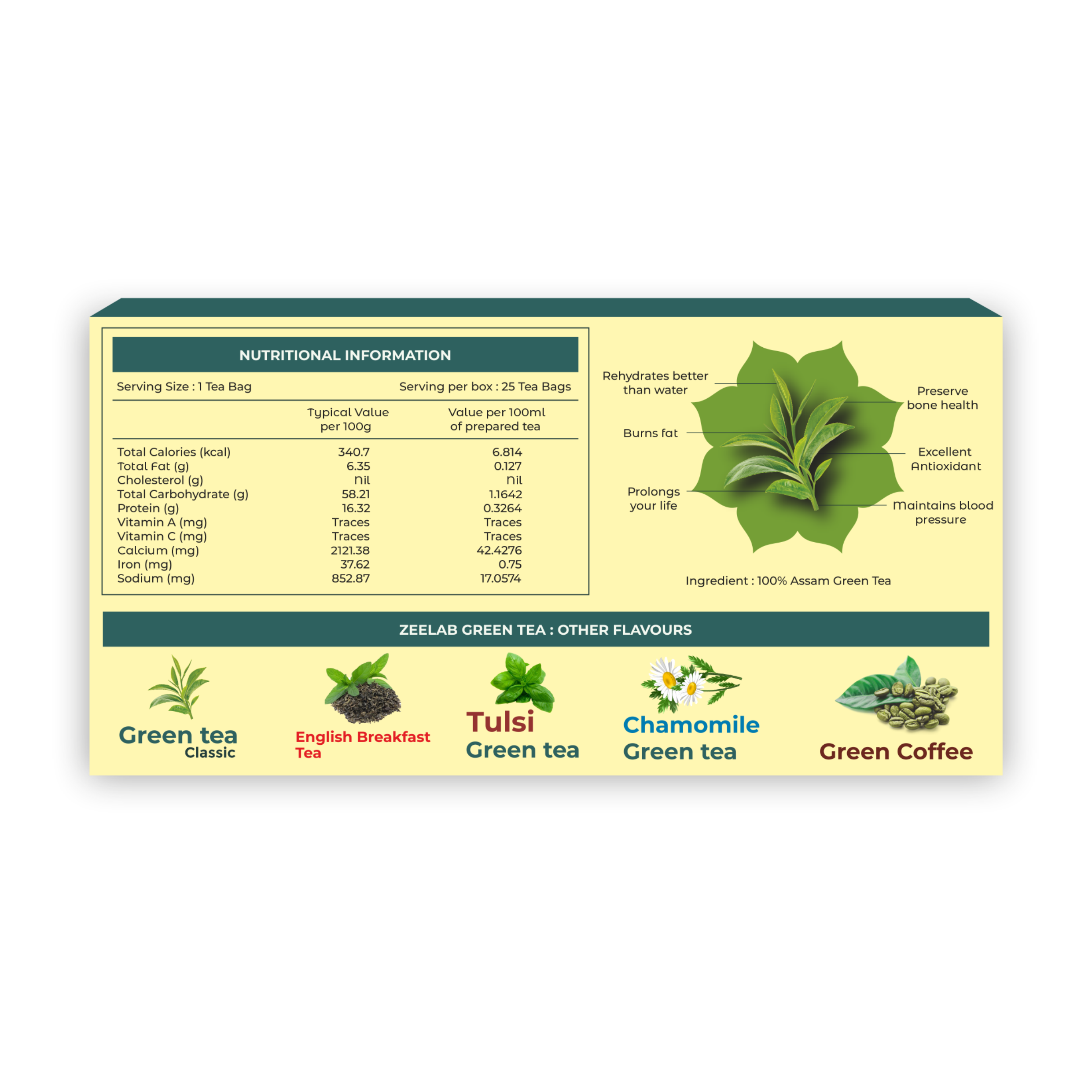 Lemon Green Tea Bag