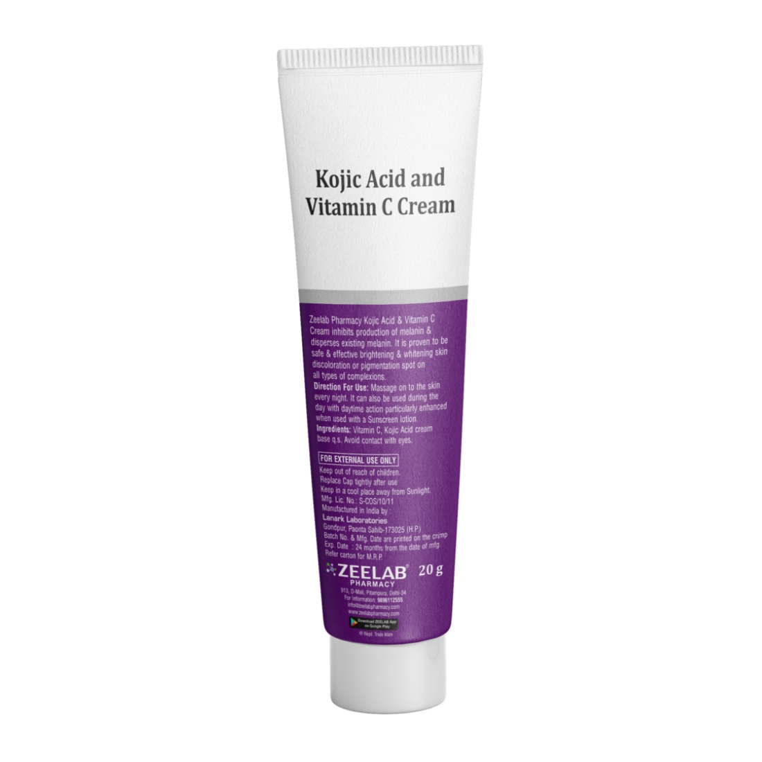 Kojic Acid and Vitamin C Cream | For Dark Spots, Pigmentation & Glowing Skin