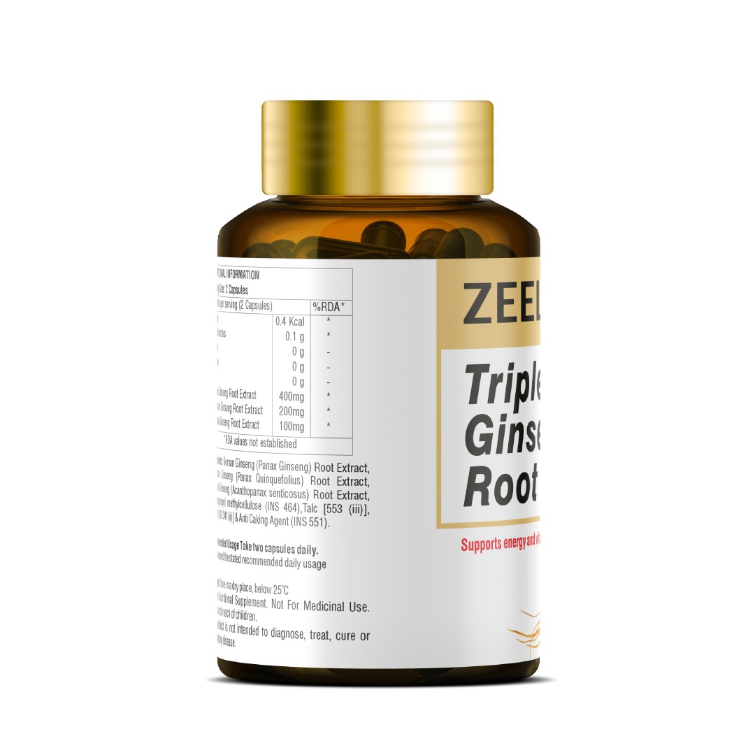 ZEELAB Triple Ginseng Root Capsule