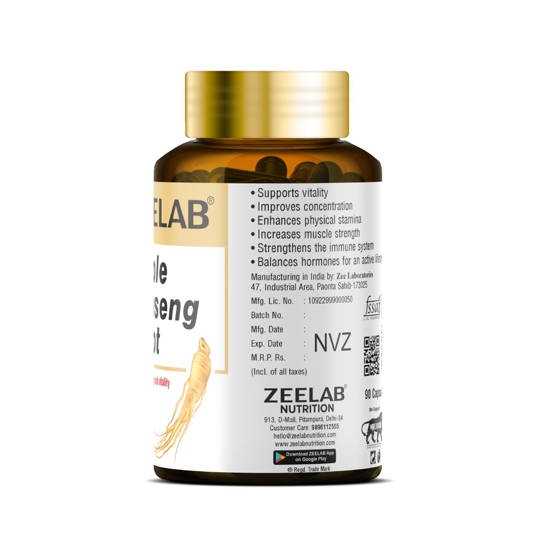 ZEELAB Triple Ginseng Root Capsule