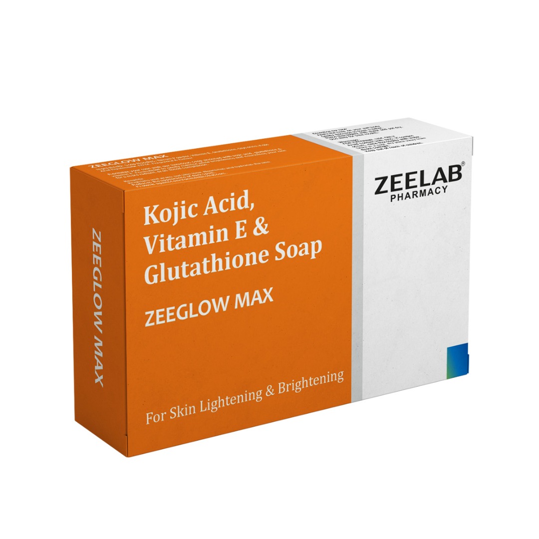 Zeeglow Max | Kojic Acid and Glutathione Soap​ with Vitamin E | For Glowing Skin