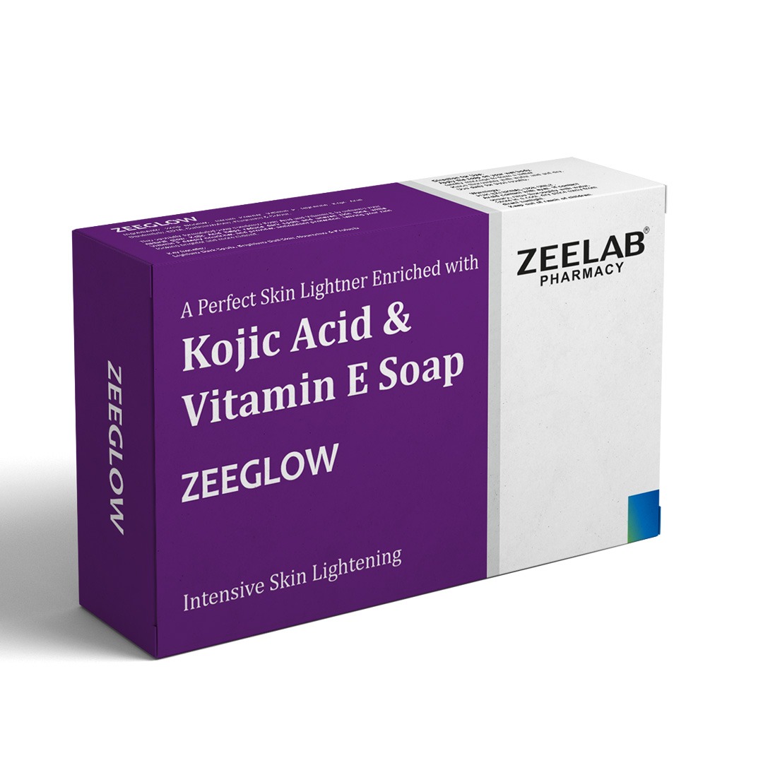 Zeeglow Kojic Acid & Vitamin E Soap | Helps Reduce Pigmentation & Uneven Tone