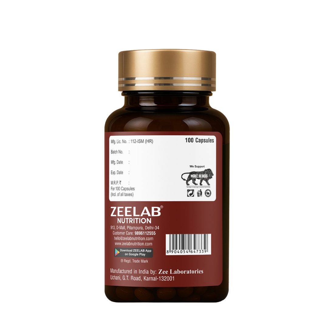 ZEELAB Ashwagandha Immunity and Stamina Booster Capsules