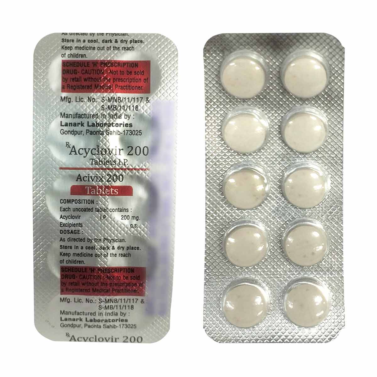 Acivix 200 Antiviral Tablet