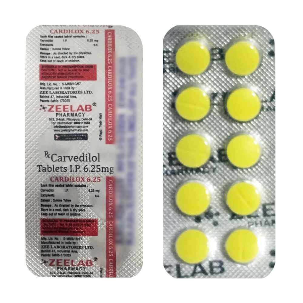 Cardilox 6.25 Tablet
