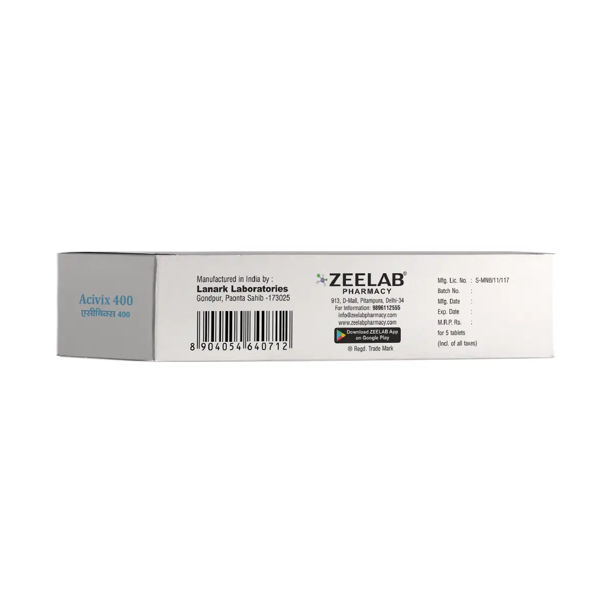Acivix 400 Antiviral Tablet