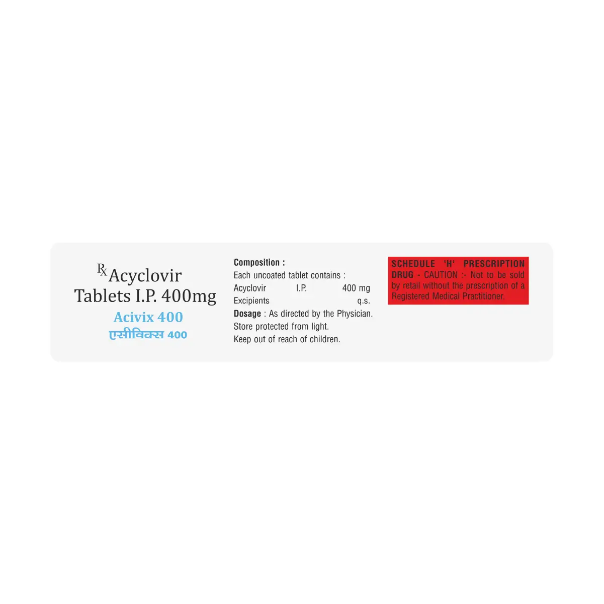 Acivix 400 Antiviral Tablet