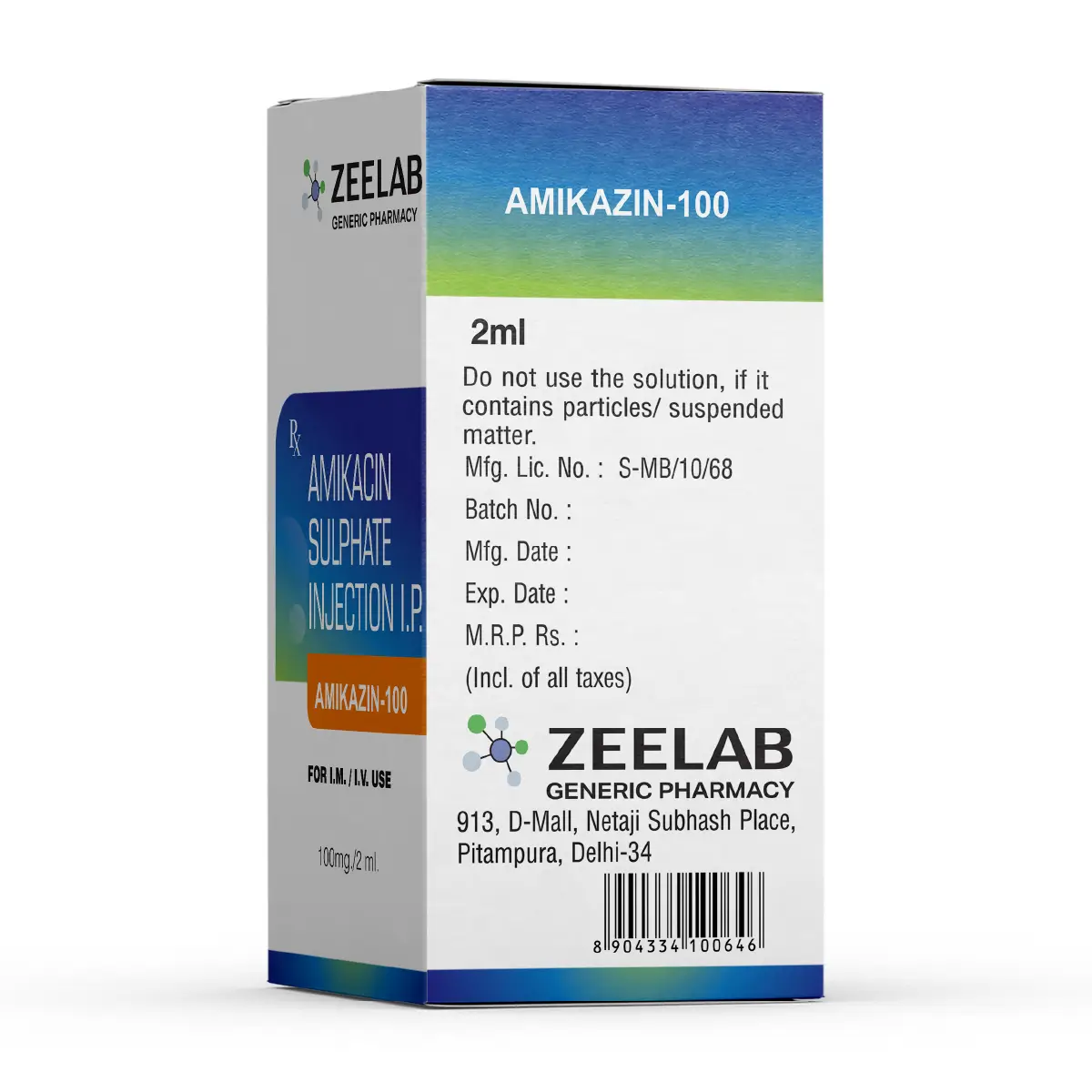 Amikazin 100 Antibiotic Injection