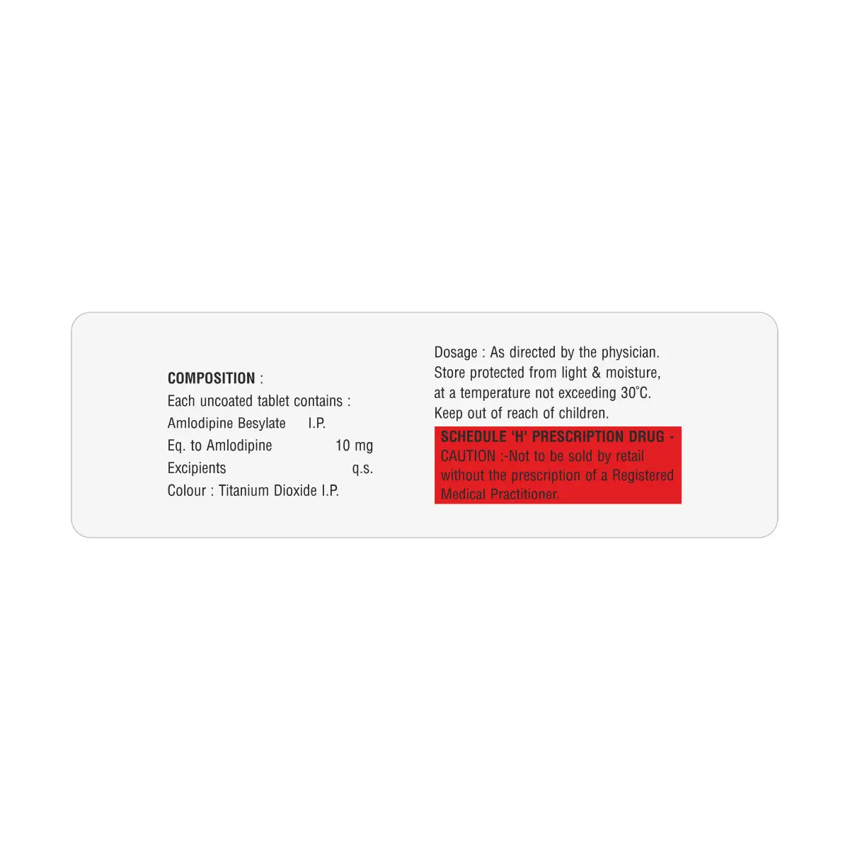 Amoline 10 Tablet