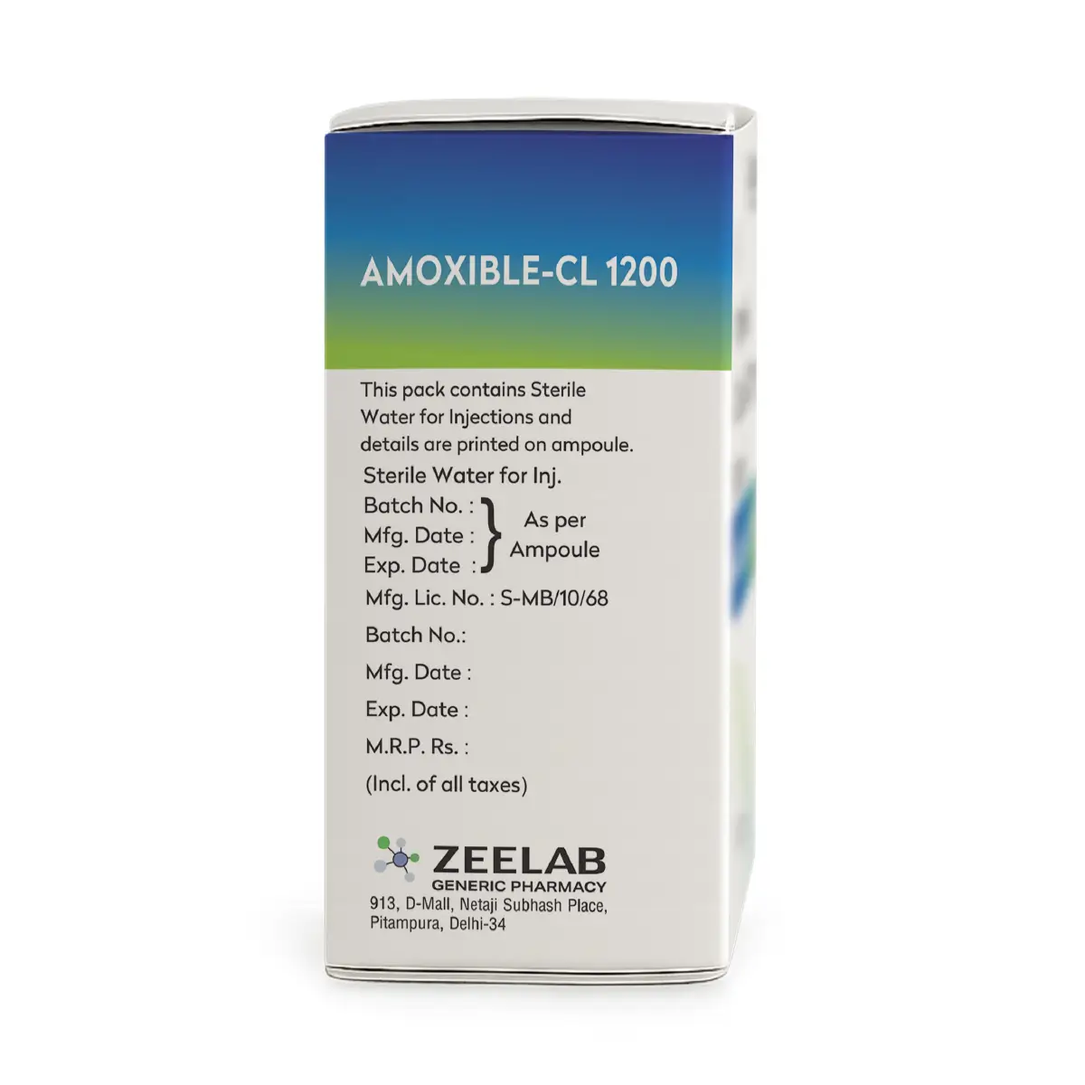 Amoxible CL 1200 Antibiotic Injection