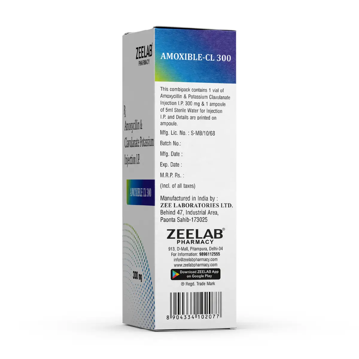 Amoxible CL 300 Antibiotic Injection