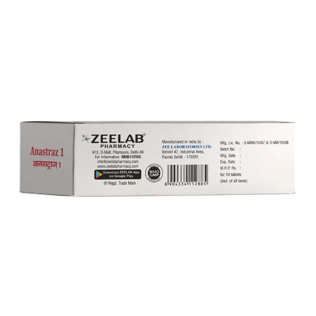 Anastraz 1 Tablet