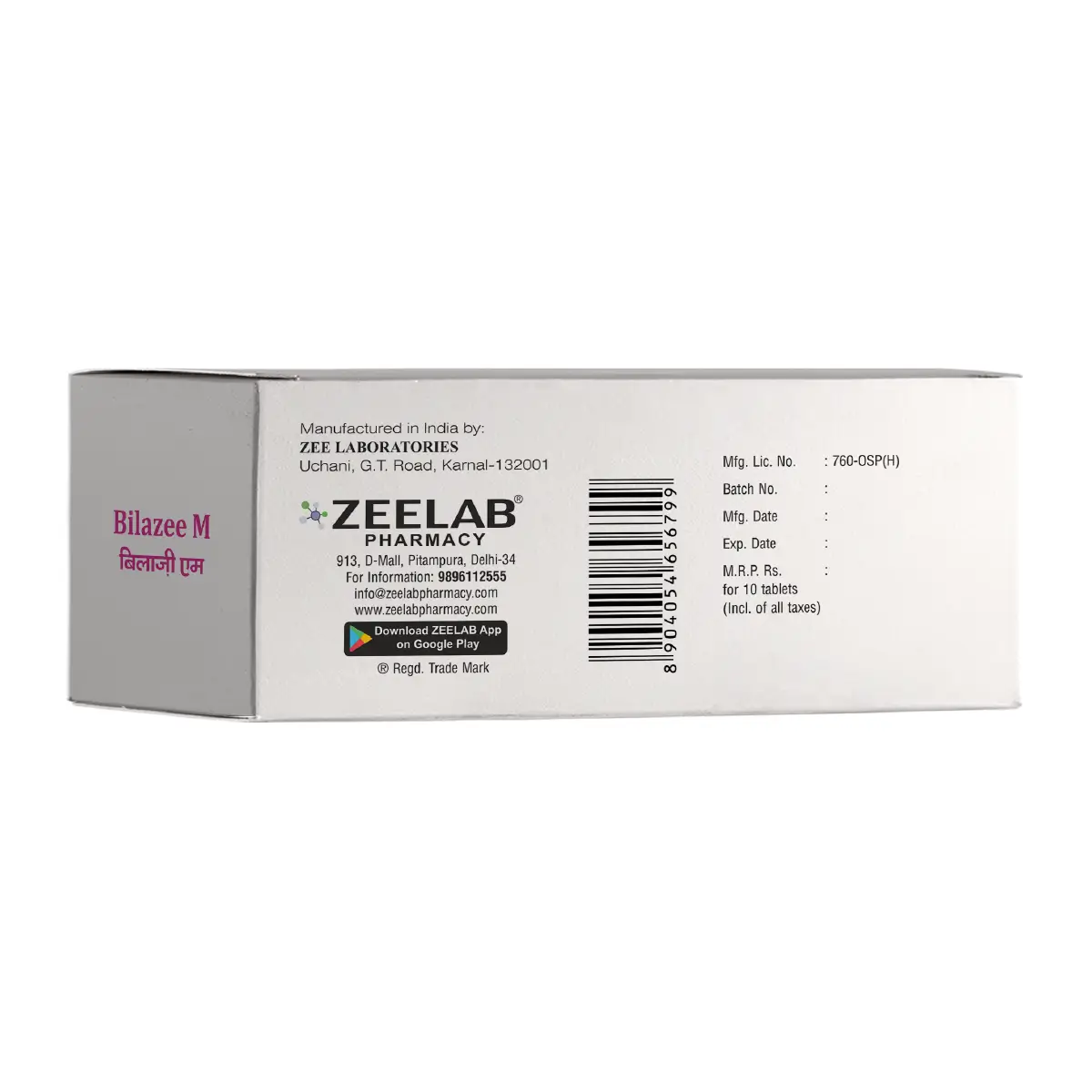 Bilazee M Tablet