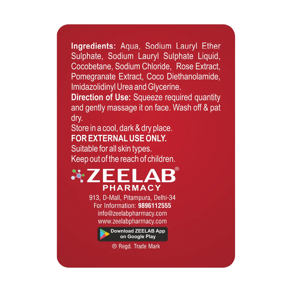 Bio Beauty Rose Face Wash with Pomegranate