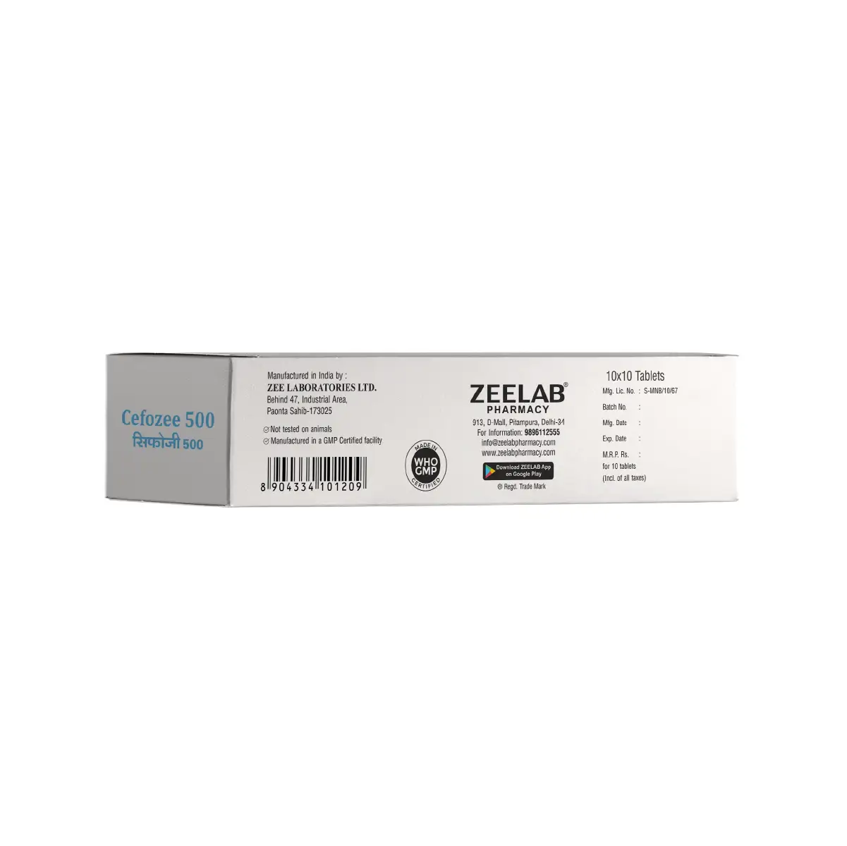 Cefozee 500 Antibiotic Tablet