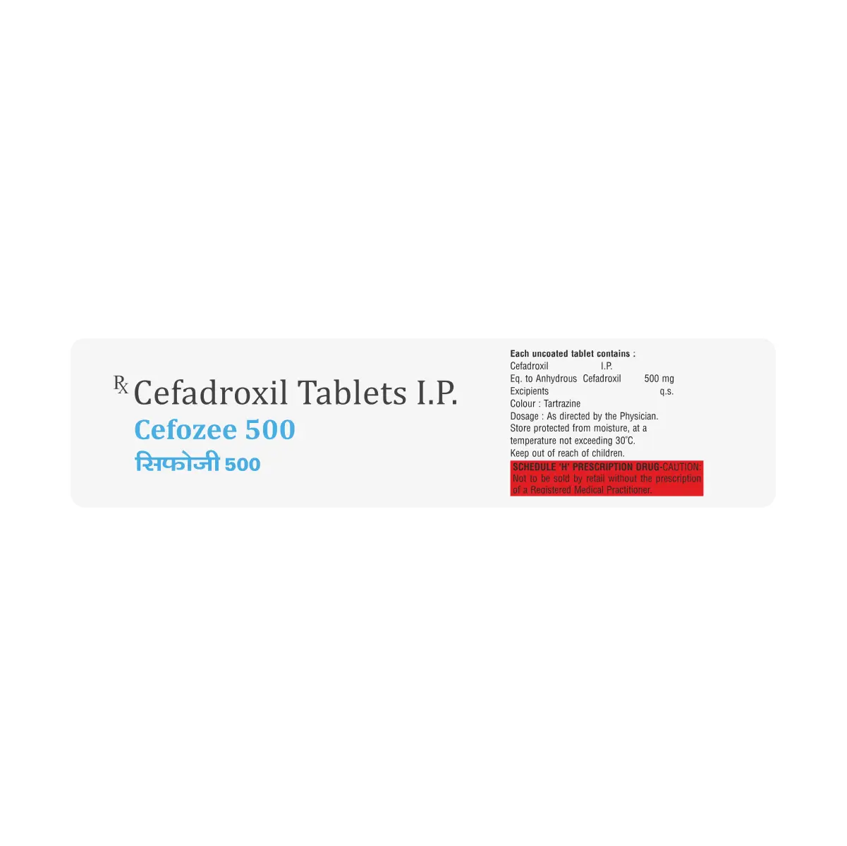 Cefozee 500 Antibiotic Tablet
