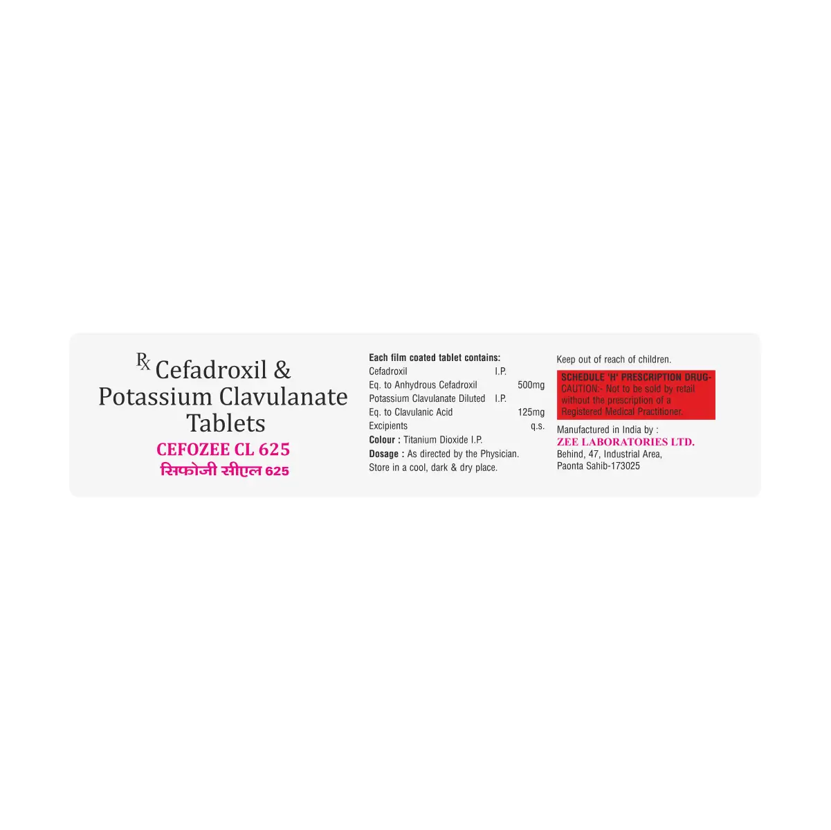 Cefozee CL 625 Antibiotic Tablet