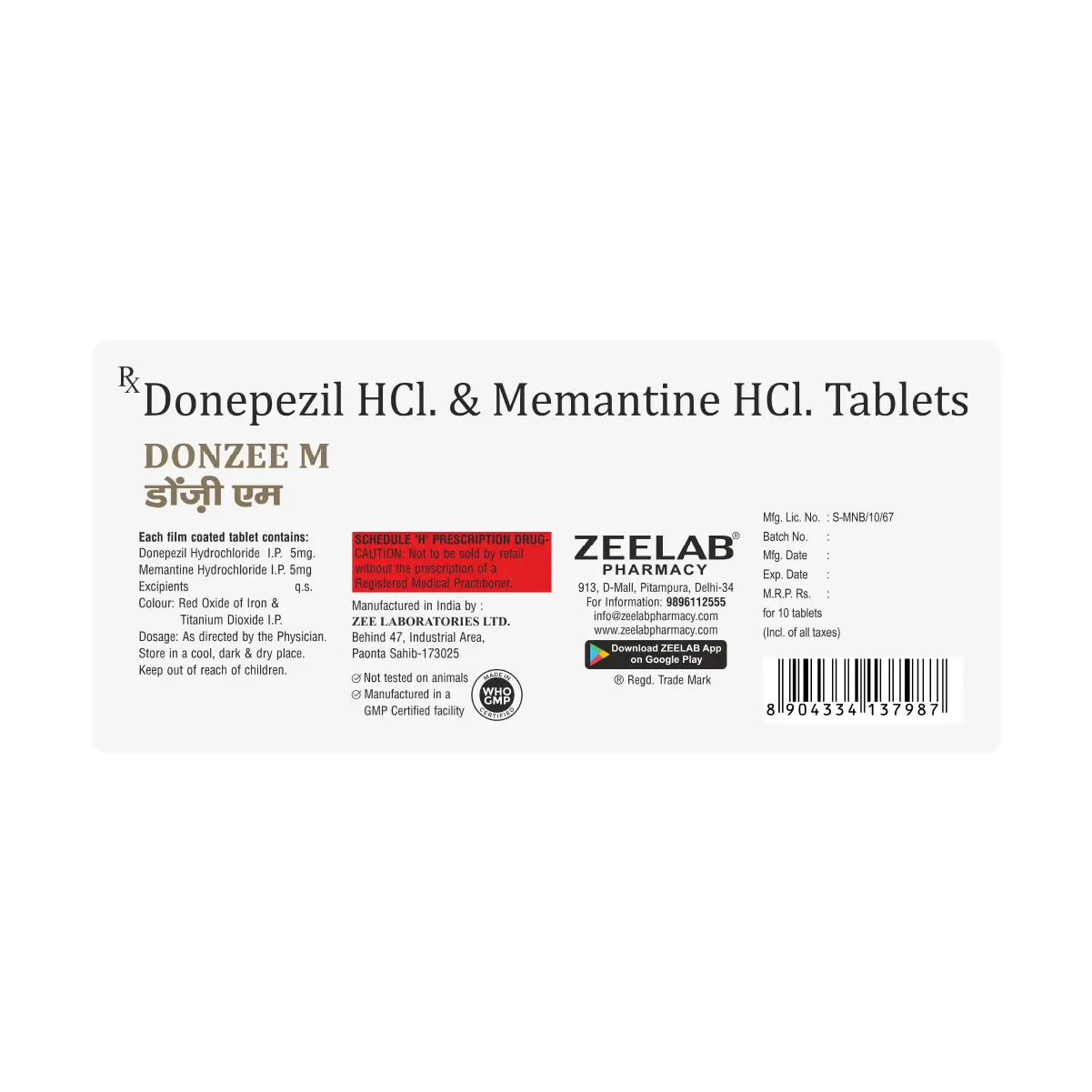 Donzee M Tablet