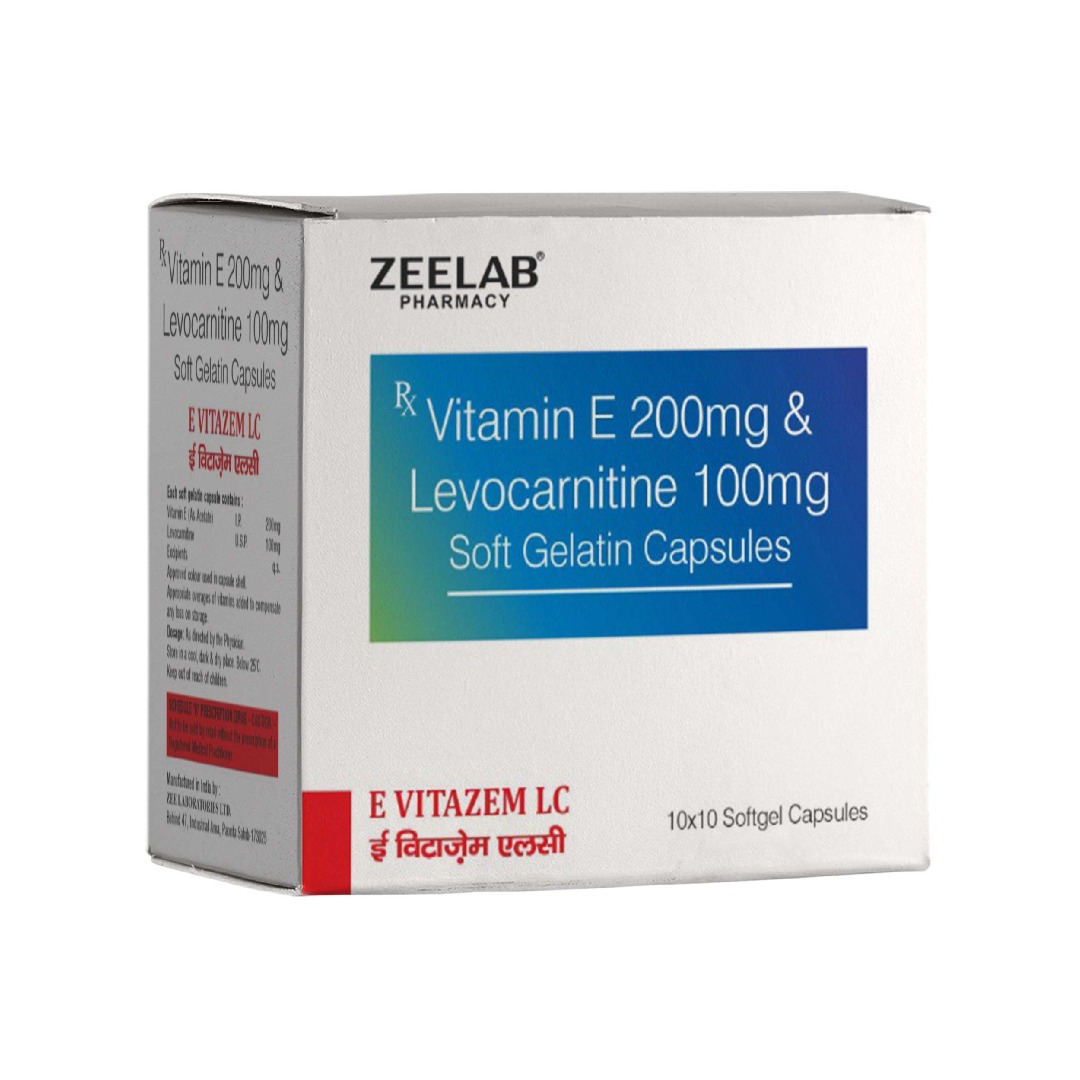 E Vitazem LC Soft Gel Capsule | Helps Boost Energy, Reduce Fatigue & Support Immunity