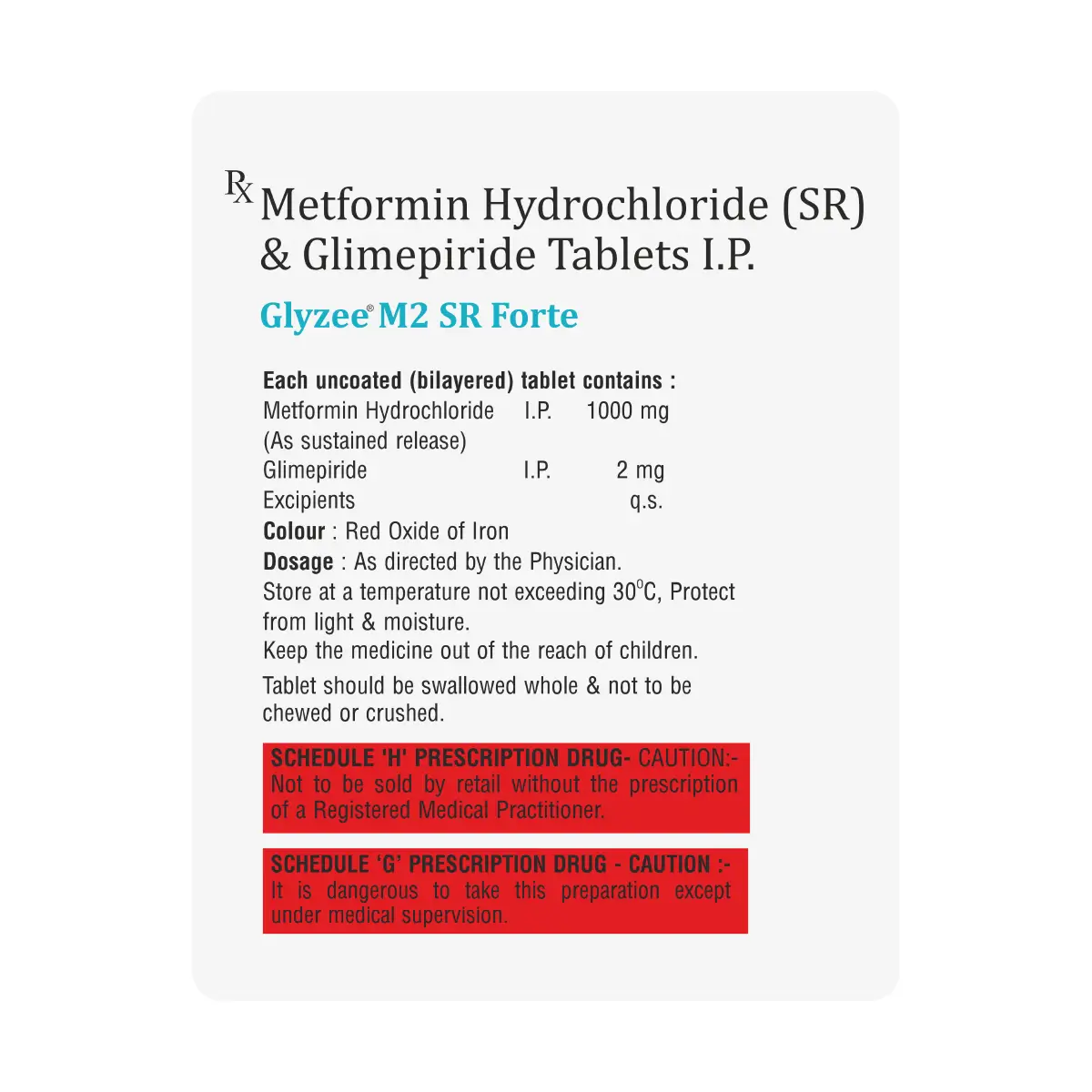 Glyzee M2 SR Forte Tablet