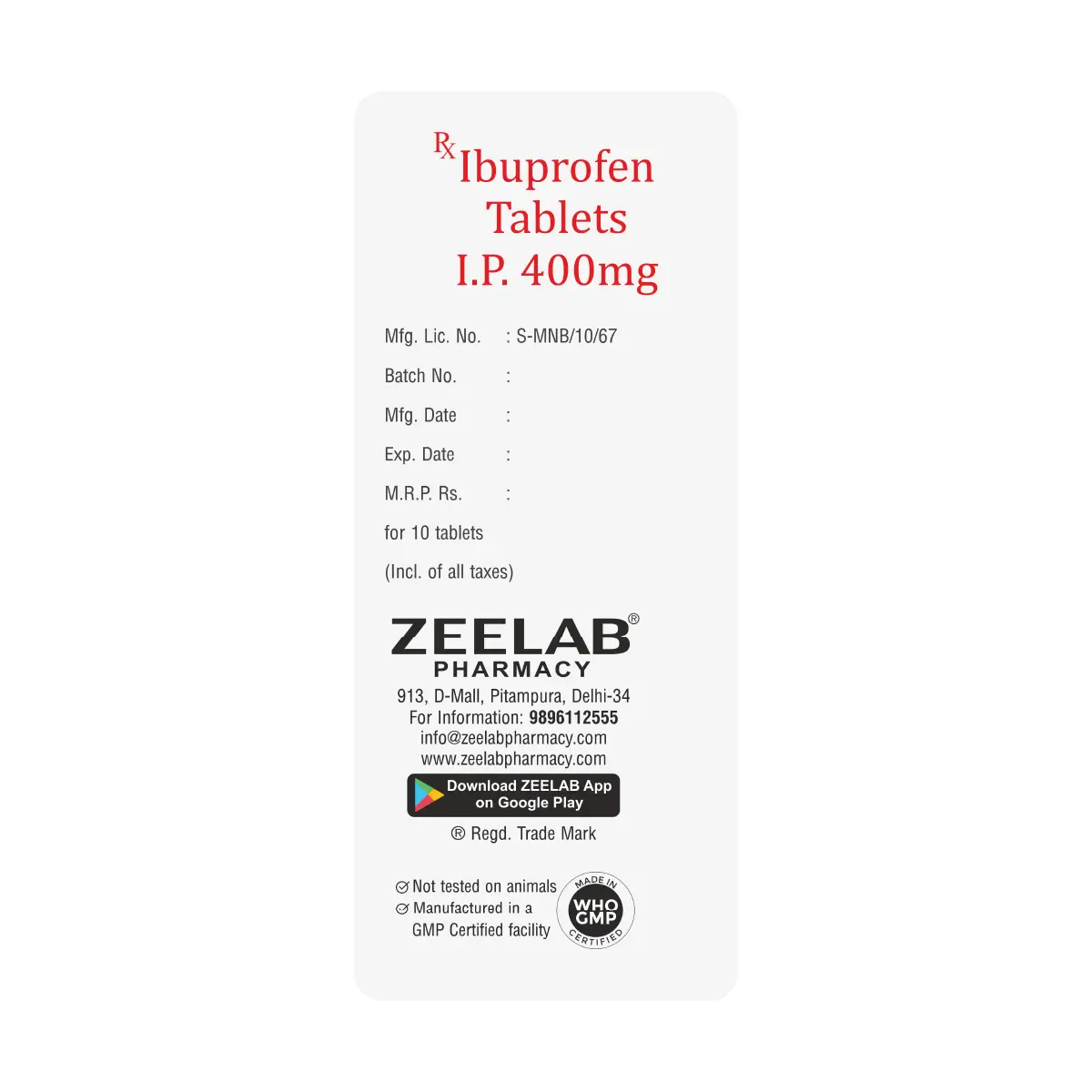 Ibuprol 400 Tablet