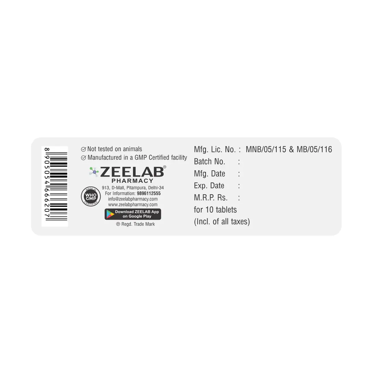 Lefzee 10 Tablet