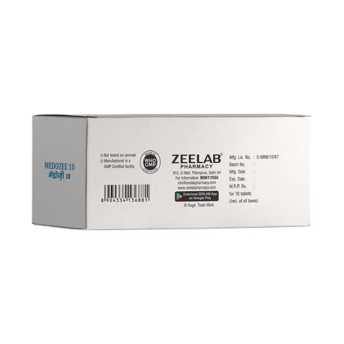 Medozee 10 Tablet