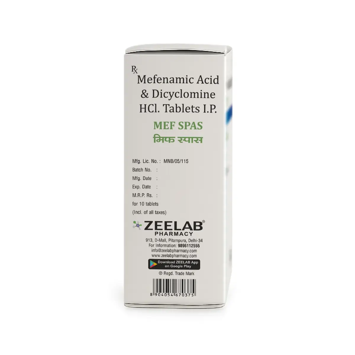 Mef Spas Tablet