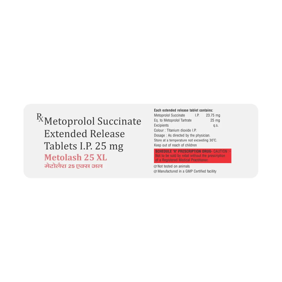 Metolash 25 XL Tablet