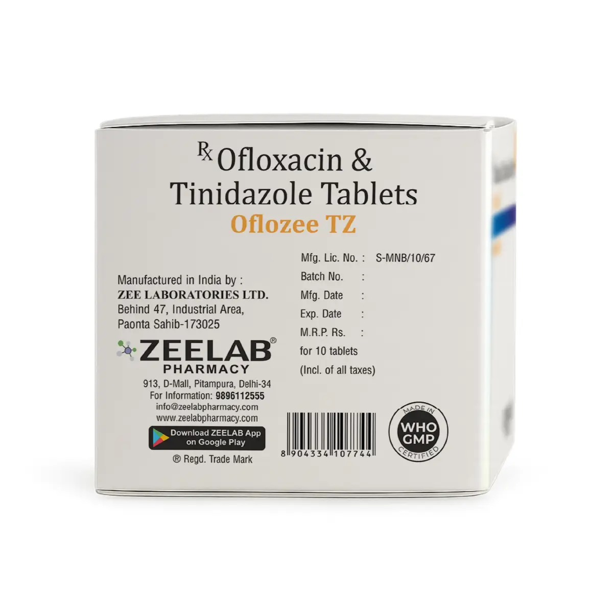 Oflozee TZ Tablet 