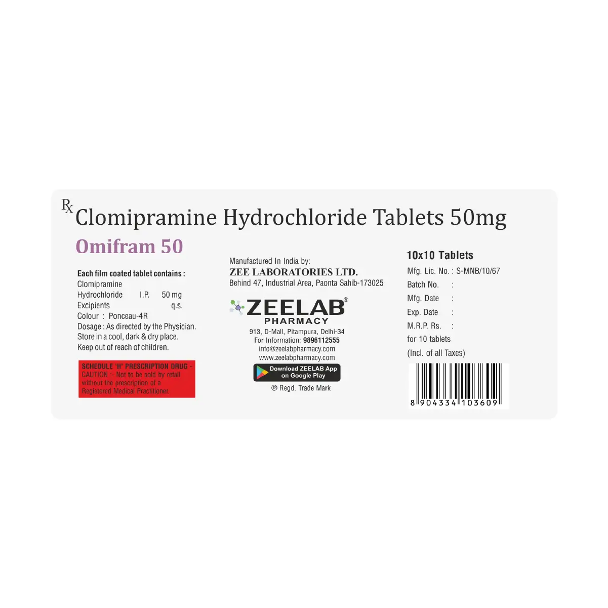 Omifram 50 Tablet