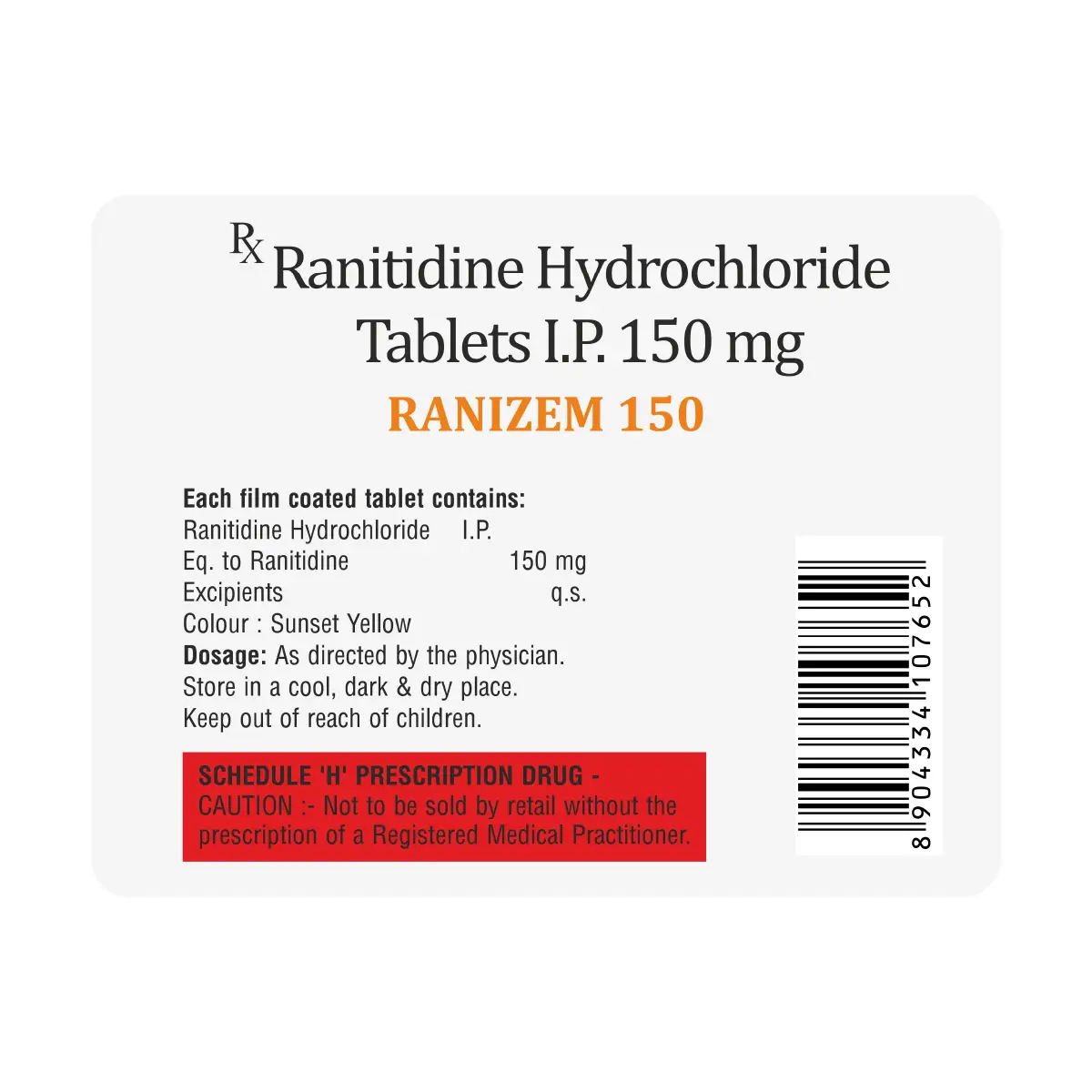 Ranizem 150 Tablet