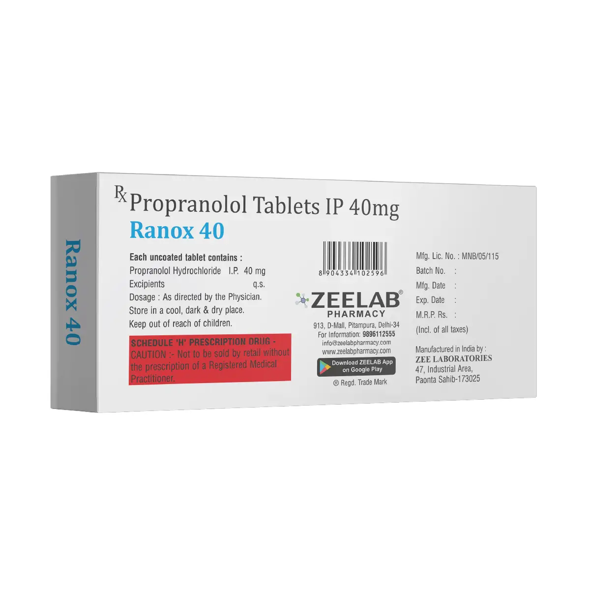 Ranox 40 Tablet