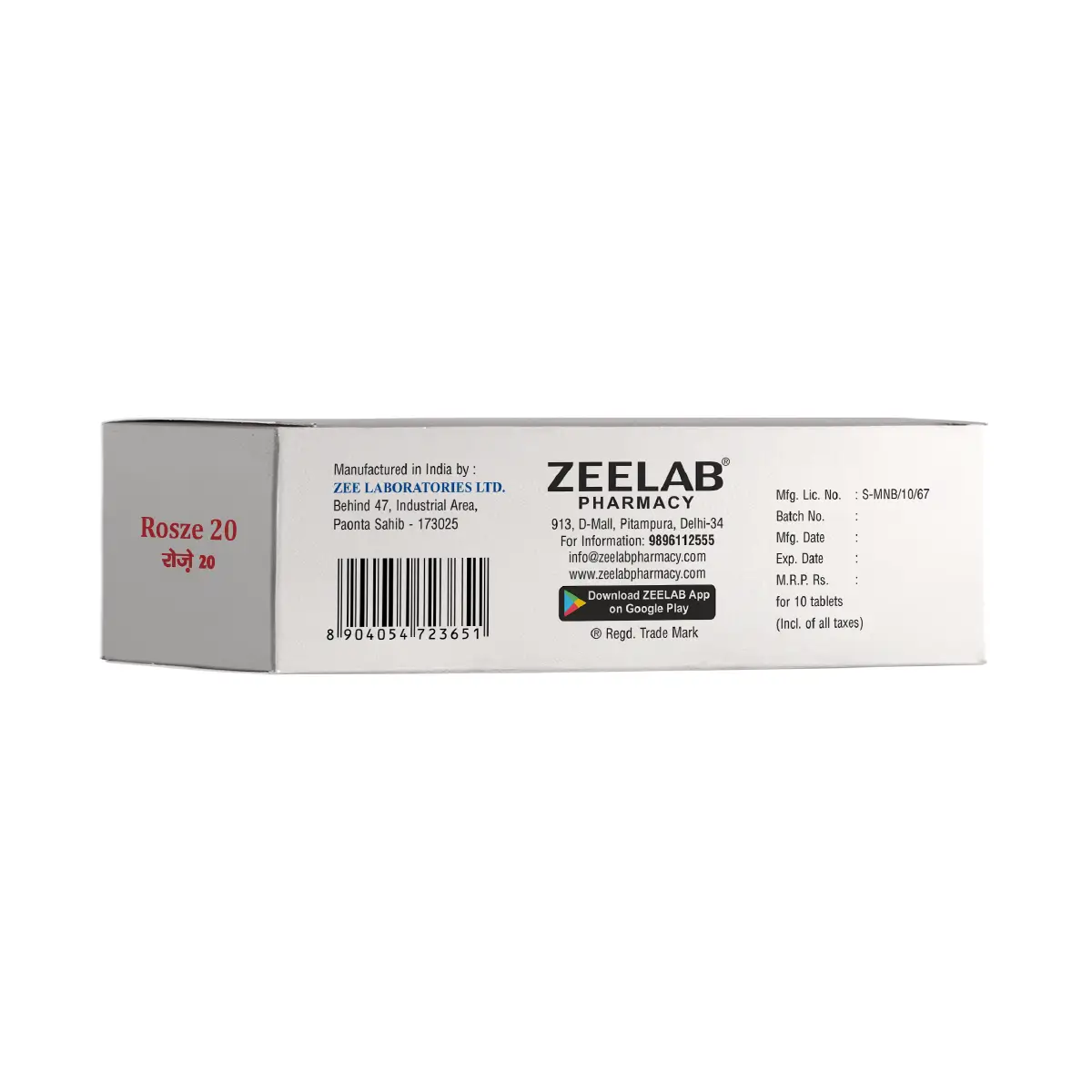 Rosze 20 Tablet