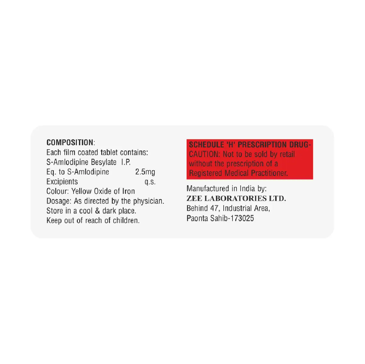 S Amoline 2.5 Tablet